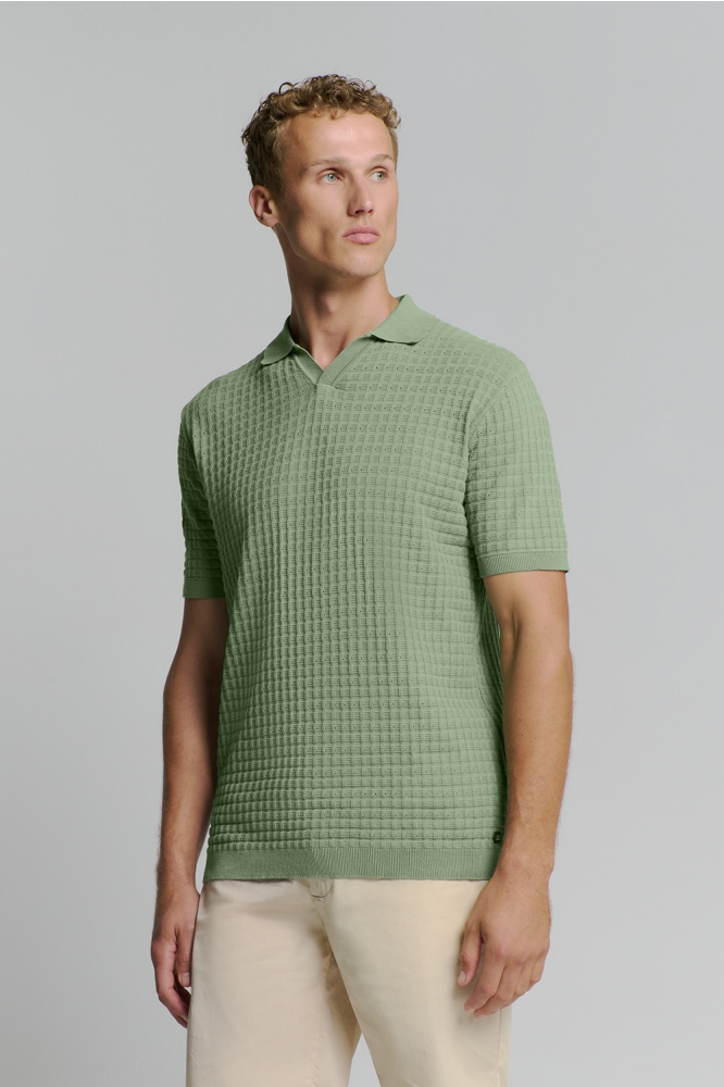 POLO MET KORTE MOUWEN 27230363 050 GREEN